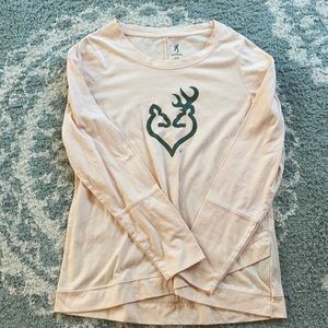 Browning shirt, long sleeve, light pink